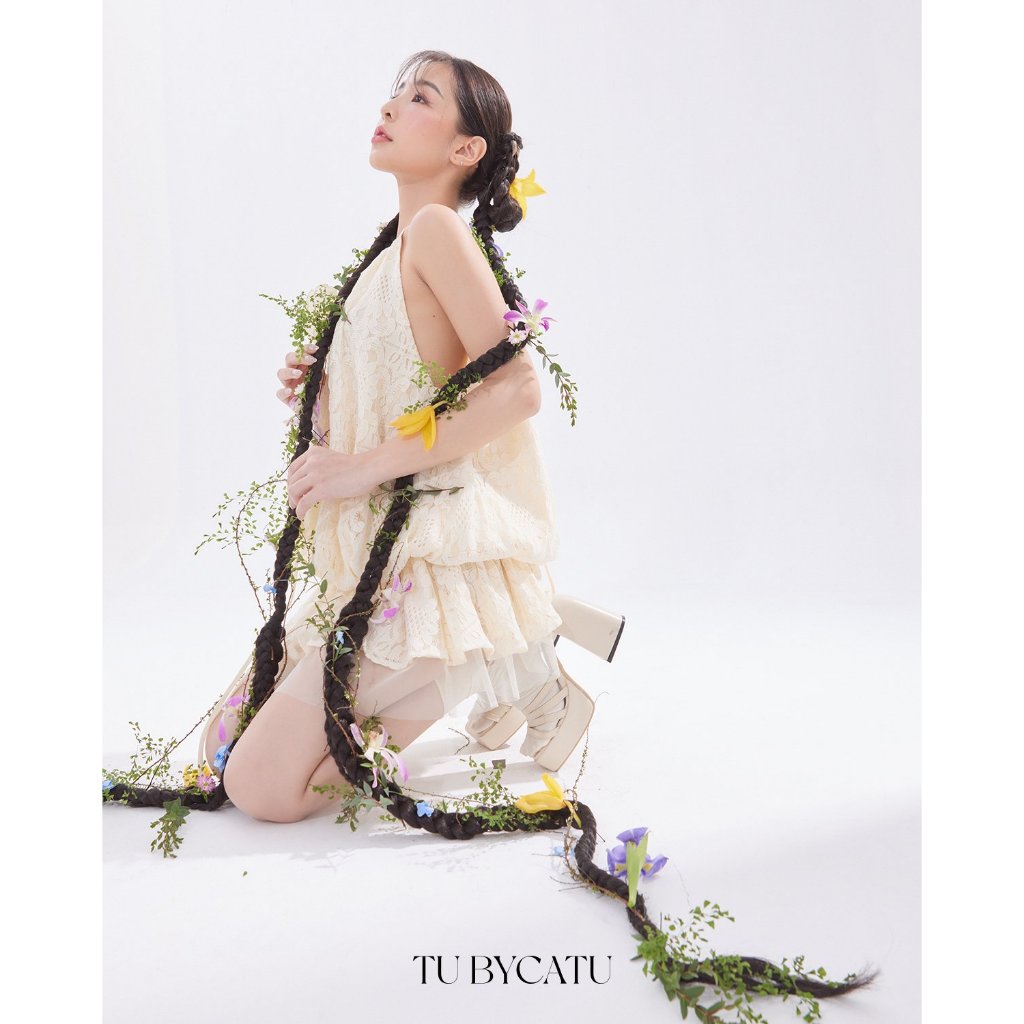 TUBYCATU | Áo lace lily cream (Không kèm quần)