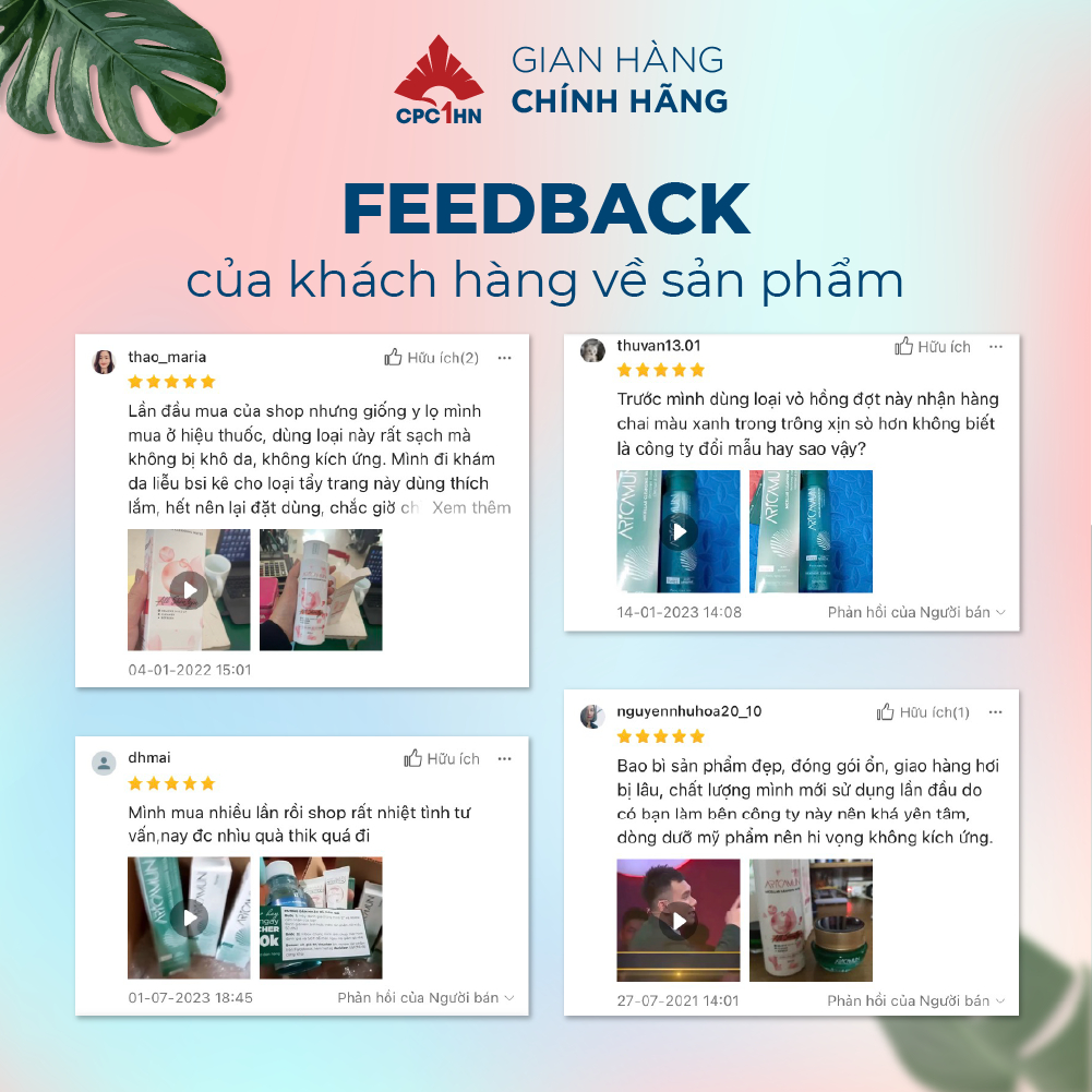 Nước Tẩy Trang Và Làm Sạch Sâu Cho Da Dầu Khô Mụn Nhạy Cảm Mềm Mịn ARICAMUN Micellar Cleansing Water 200ml