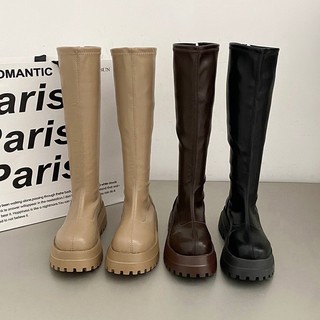 Giày boot nữ cao cổ bốt da nữ đế cao 5p chắc chắn da đẹp thời trang cao cấp