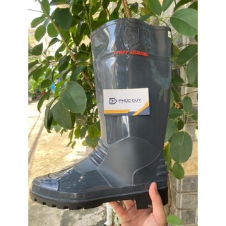 Ủng bảo hộ lao động thùy dương xám xi măng 228 - chiều cao 38cm