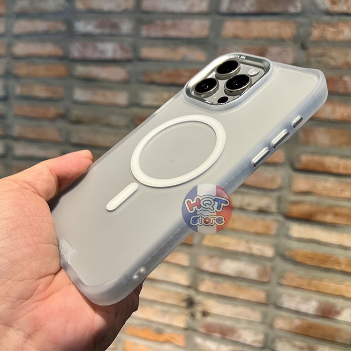 Ốp lưng nhám mờ HODA Rough Case MS cho IP 15 Pro Max / 15 Pro chống vân tay