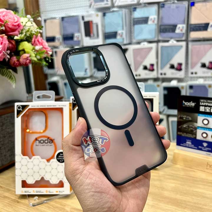 Ốp lưng nhám mờ HODA Rough Case MS cho IP 15 Pro Max / 15 Pro chống vân tay
