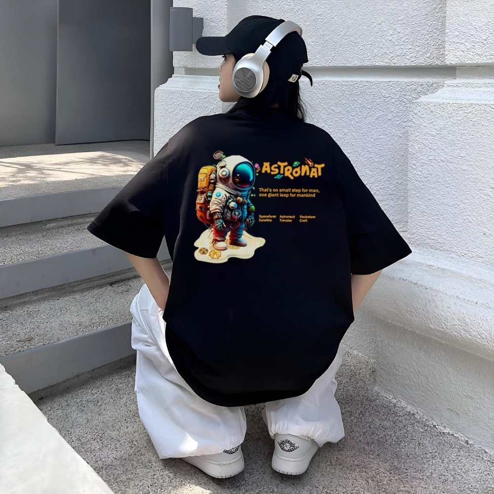 Áo thun WEED EVERYDAY Astronat Man 1421 cotton 75% tay lỡ unisex