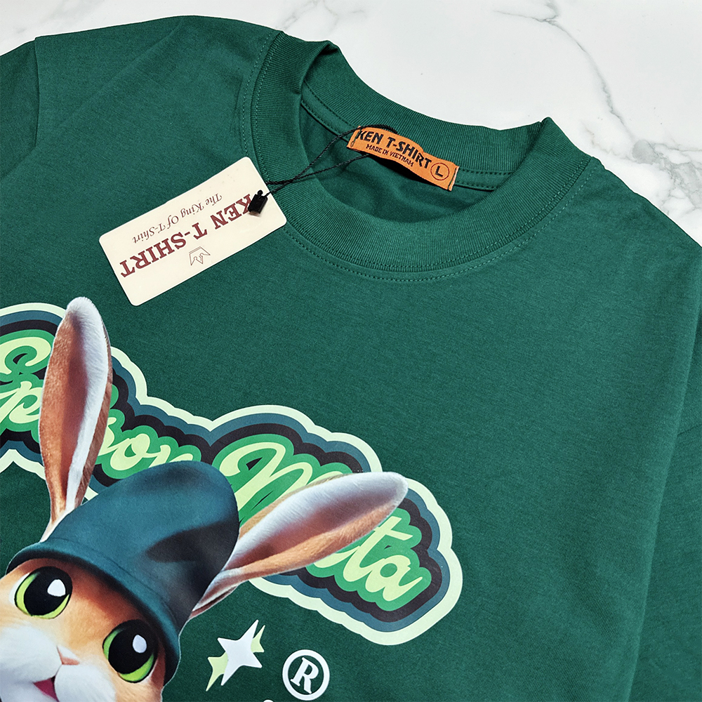 Áo phông Rabbit Jacket 1453 WEED EVERYDAY form rộng tay lỡ unisex