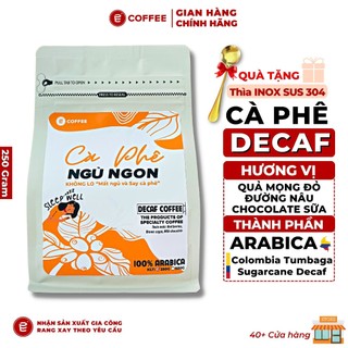Cà phê decaf Arabica Colombia Tumbaga Sugarcane Decaf đã tách caffein hương quả mọng chocolate sữa gói 250gr từ E-Coffee
