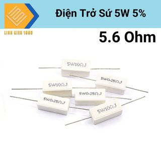 Điện trở công suất 5.6 ohm 5w điện trở sứ 5w sai số 5%, điện trở 5.6ohm