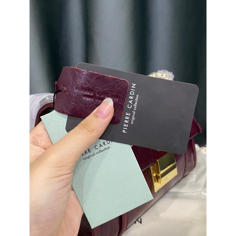 Túi hiệu PIERECARDIN của Pháp da thật hàng chính hãng