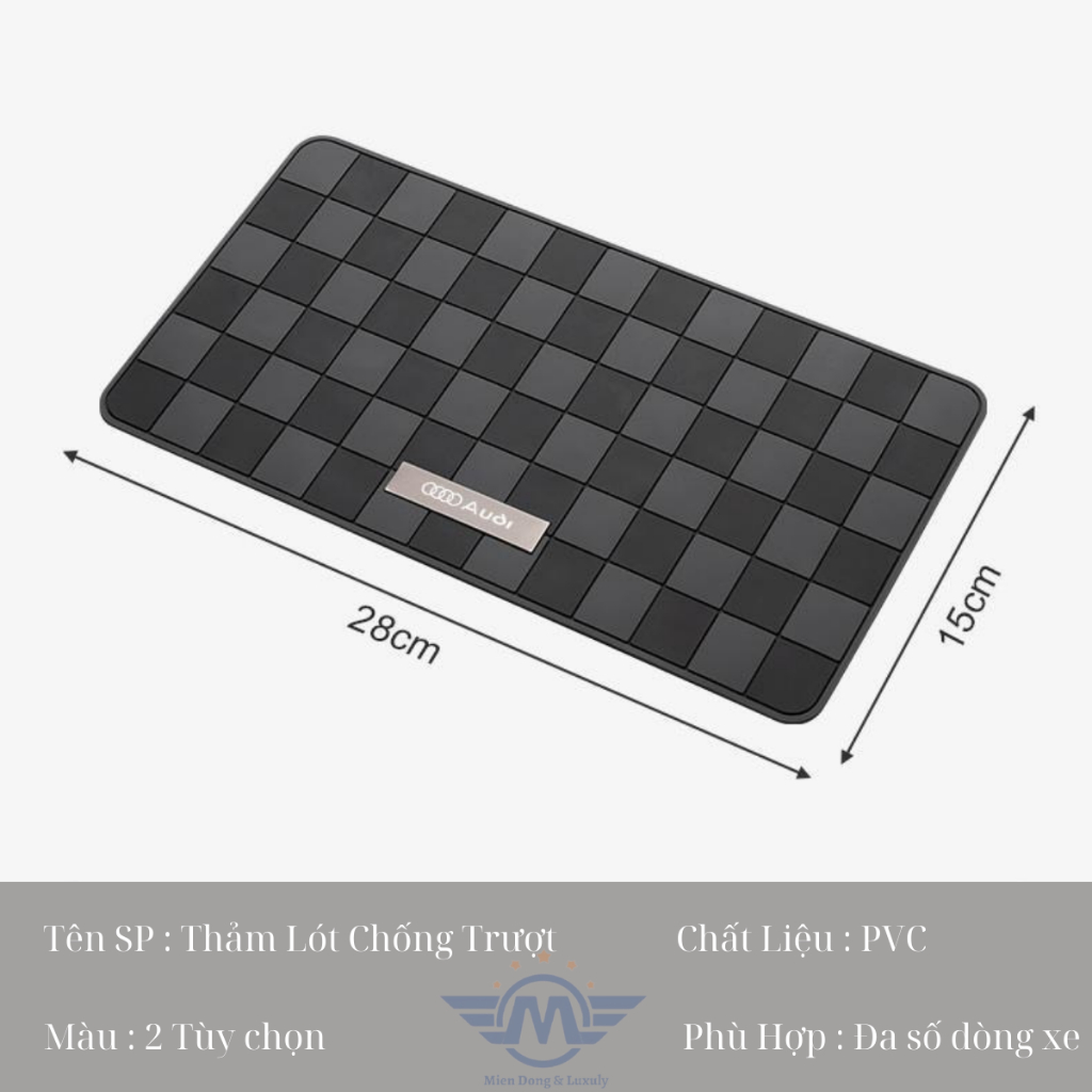 Tấm thảm silicon chống trượt cao cấp Miền Đông dùng để cố định điện thoại gắn táp lô ô tô | BigBuy360 - bigbuy360.vn