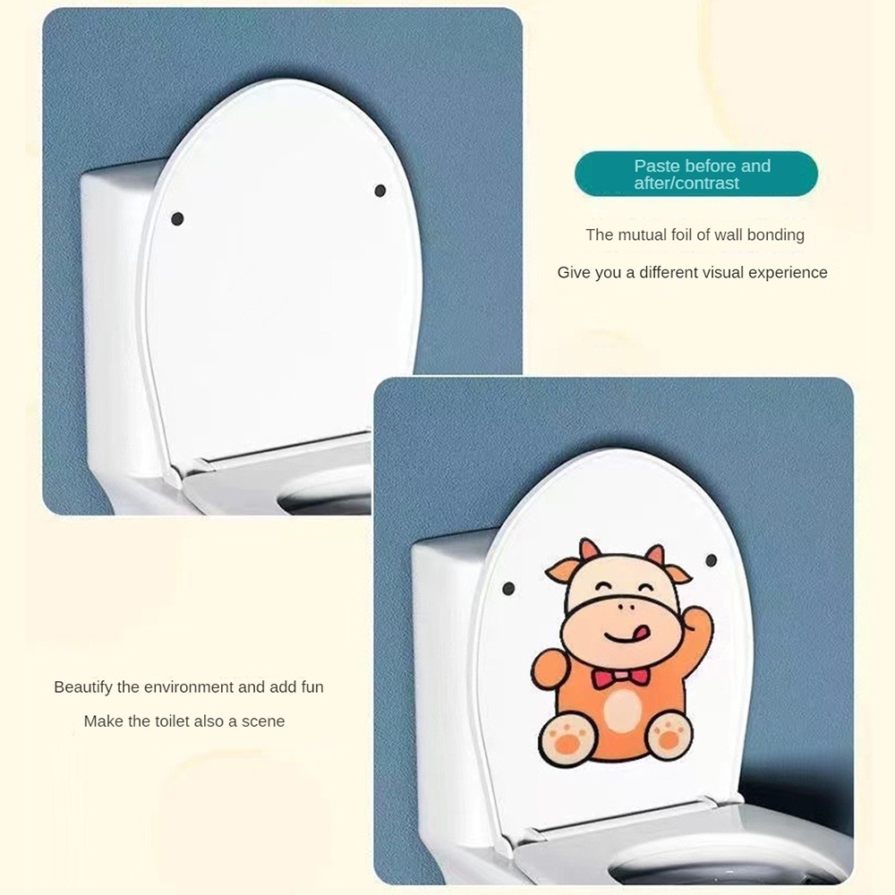 MVP3668 Dán Toilet Khử Mùi Hình Khủng Long / Thỏ / Gấu Hoạt Hình Dễ Thương