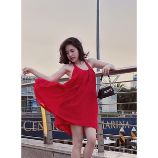 (Có video) Áo Yếm Blurry Đỏ