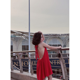 (Có video) Áo Yếm Blurry Đỏ