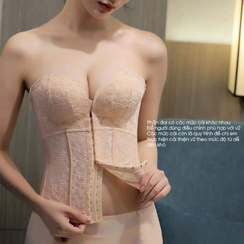 SIÊU PHẨM ÁO LÓT ĐỊNH HÌNHÁO CORSET TOÀN THÂN - NÂNG NGỰC SIẾT EO HOÀN HẢO