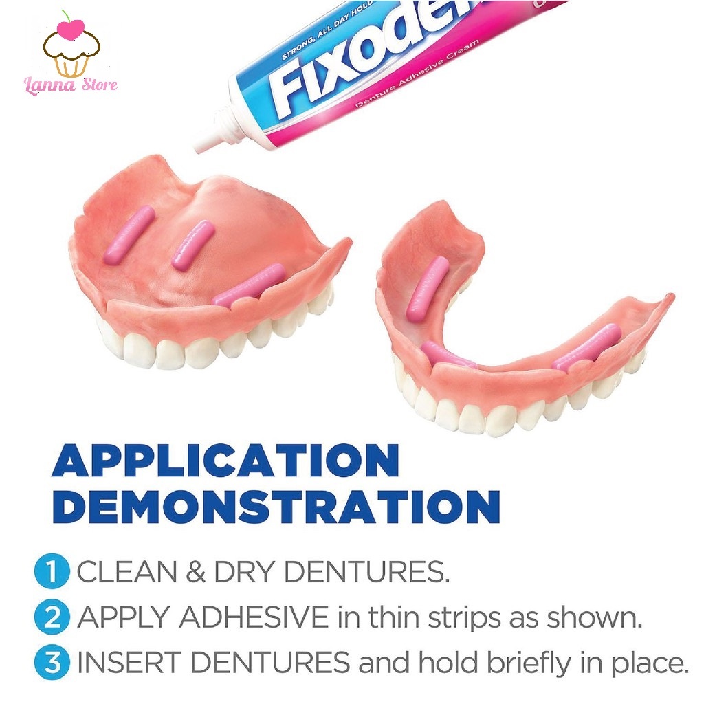 Keo Dán Hàm Răng Giả Fixodent Denture Adhesive Cream Original 68g  Hàng Chính Hãng P&G - USA