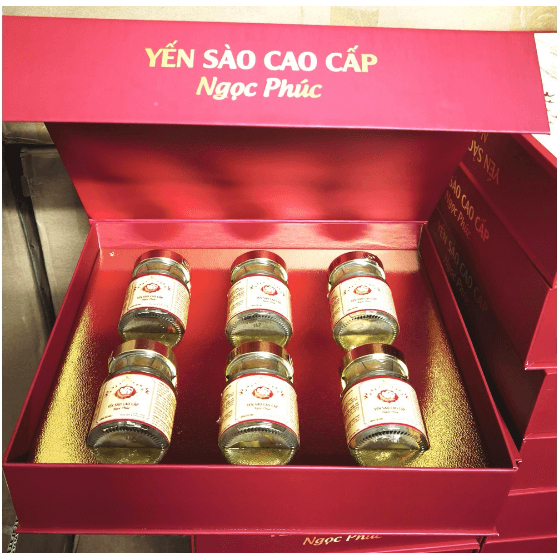 Combo 6 Yến Sào Cao Cấp Ngọc Phúc 35% Tổ Yến Chưng Đường Phèn Tăng Cường Đề Kháng  70ml