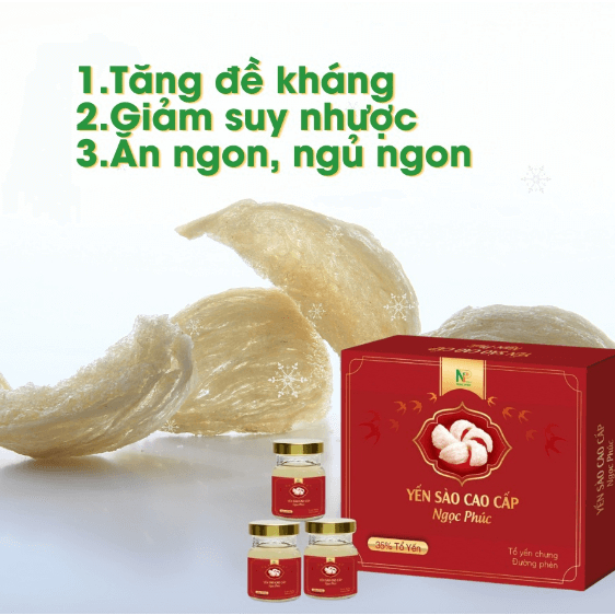 Combo 6 Yến Sào Cao Cấp Ngọc Phúc 35% Tổ Yến Chưng Đường Phèn Tăng Cường Đề Kháng  70ml