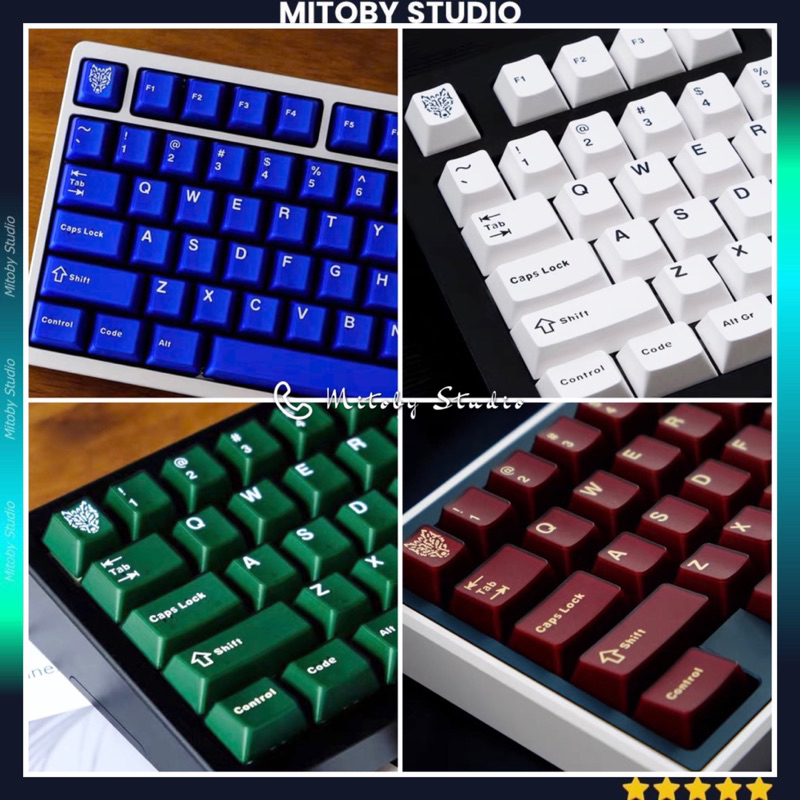 Keycap Aifei Icon Pyga V2 cherry profile ABS double shot bàn phím cơ Mitoby Studio