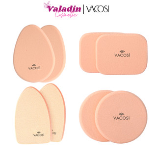 Bịch 2 miếng bông phấn ướt trang điểm Vacosi giọt nước BP15 + oval dài BP18