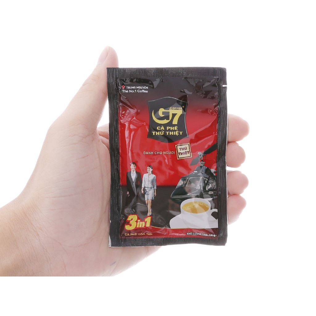 Cà phê sữa G7 3 in 1 800g GÓI VUÔNG + phụ kiện tóc thời tang