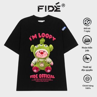 Áo thun FIDE LOOPY Hải Ly unisex form rộng cổ tròn LOOPY - AT16
