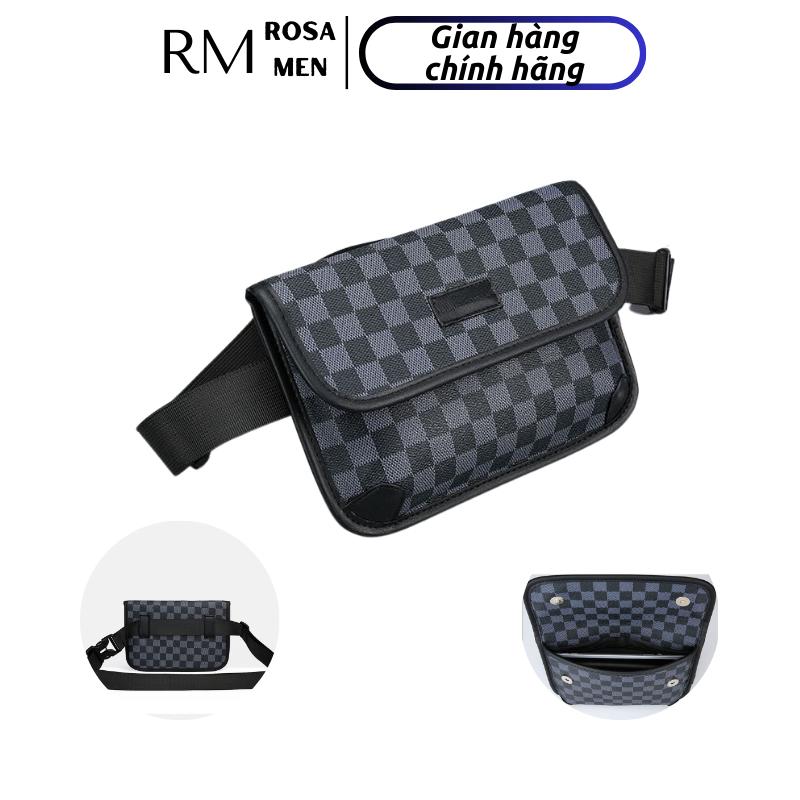 Túi bao tử đeo chéo ROSA MEN nhỏ gọn, tiện lợi, 2 lớp khóa RM-0009