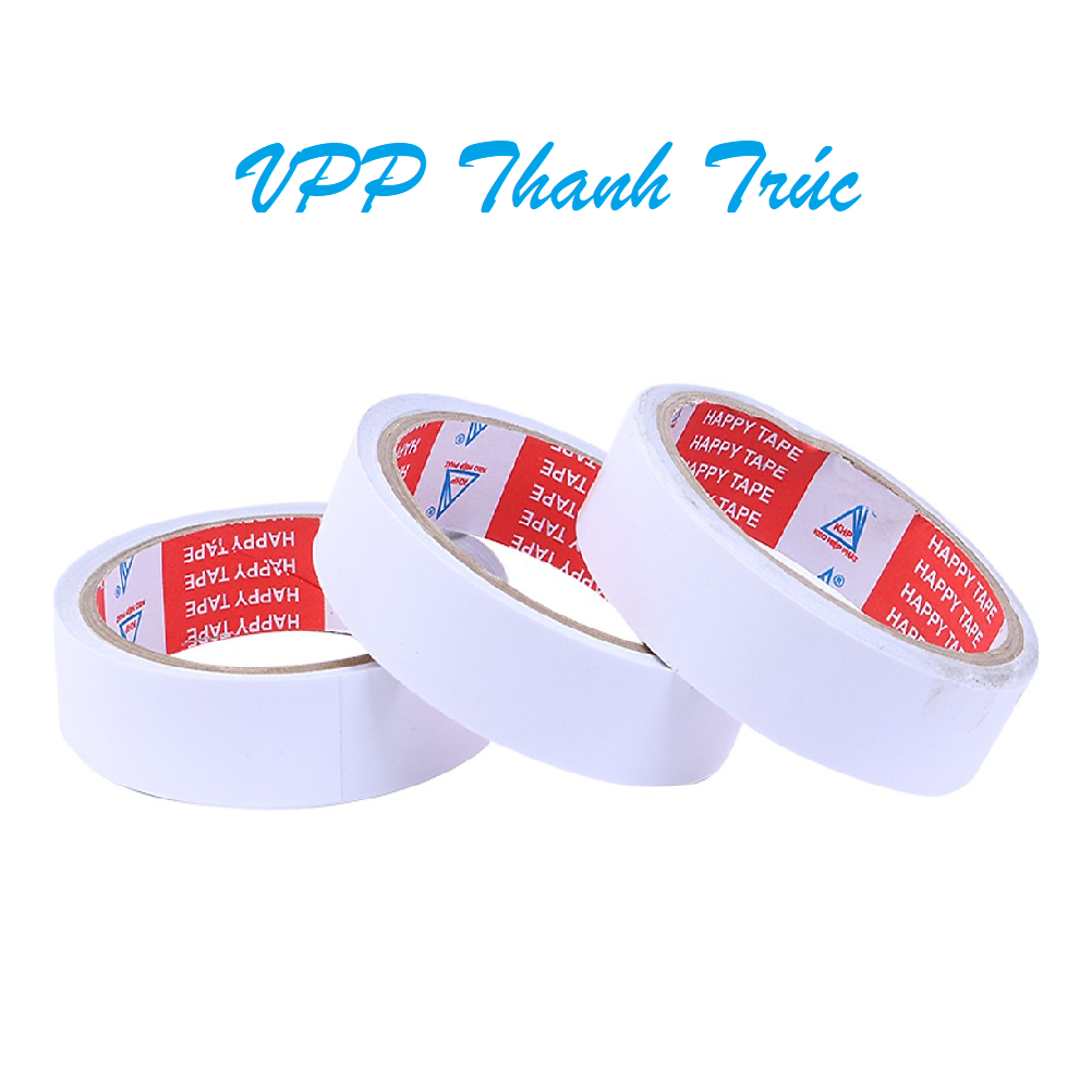 Băng keo 2 mặt 1.2F 2.5F 5F nhiều size
