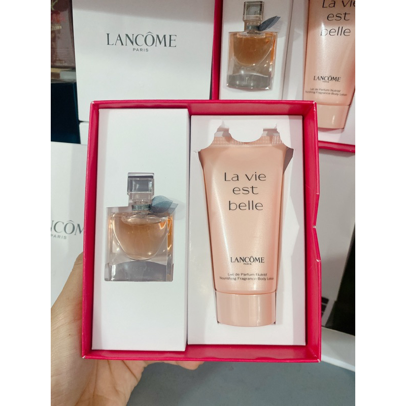 Set gift chính hãng siêu sang  Set nước hoa L.ancome 2 món