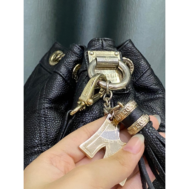 Túi si hiệu METROCITY của Ý dáng bucket da cartier thật