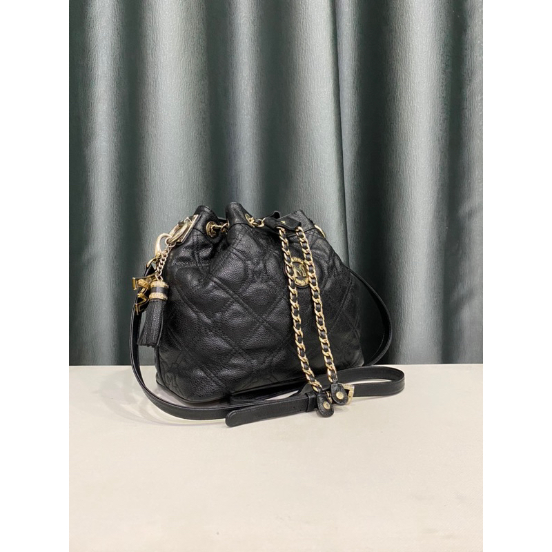 Túi si hiệu METROCITY của Ý dáng bucket da cartier thật