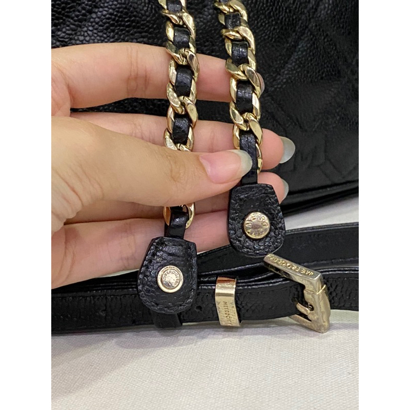 Túi si hiệu METROCITY của Ý dáng bucket da cartier thật