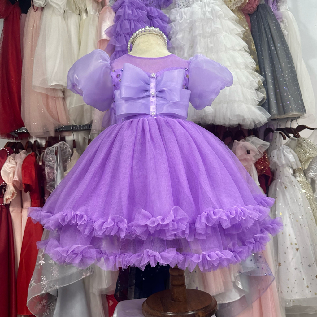 Đầm Váy Công Chúa Cho Bé Gái TiTiKids Đầm Tầng Nơ CC267