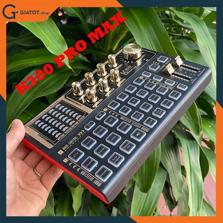 Combo sound card âm thanh K300 Pro Max kèm míc thu âm woaichang BM900