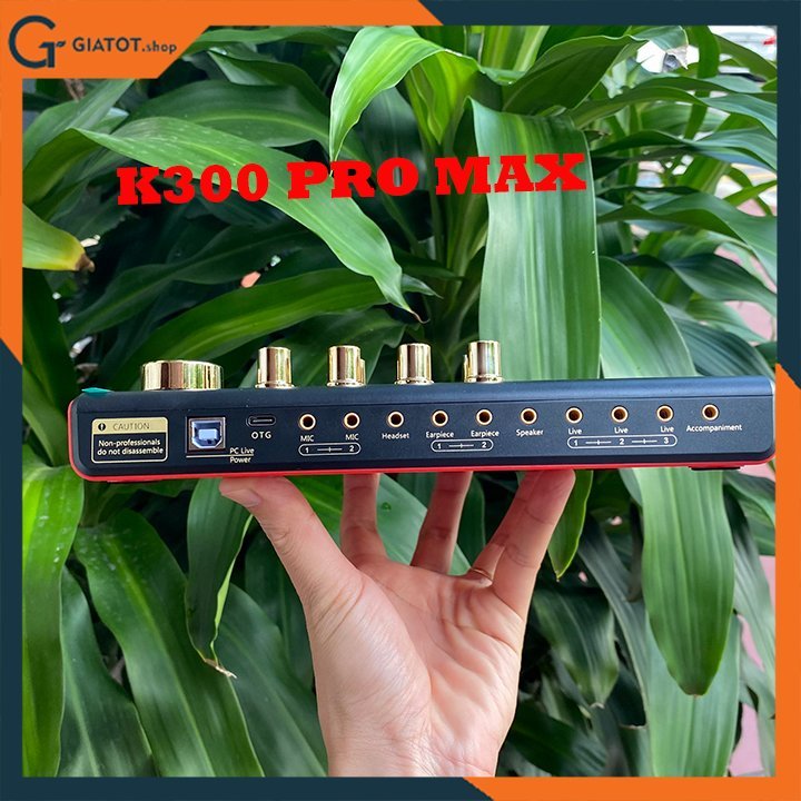 Combo sound card âm thanh K300 Pro Max kèm míc thu âm woaichang BM900