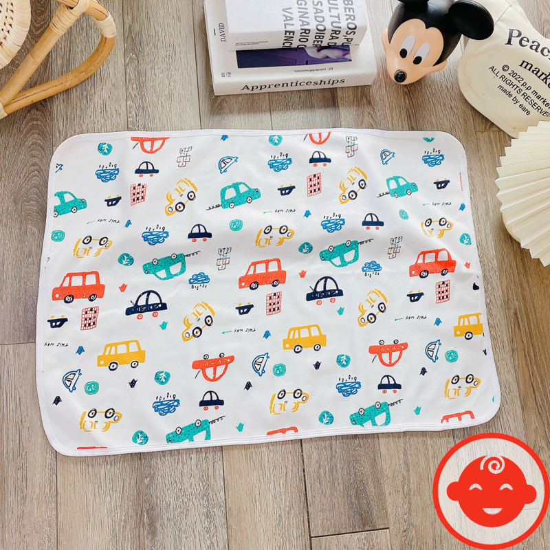 Lót chống thấm HỌA TIẾT CAO CẤP cho bé 70x50cm L04