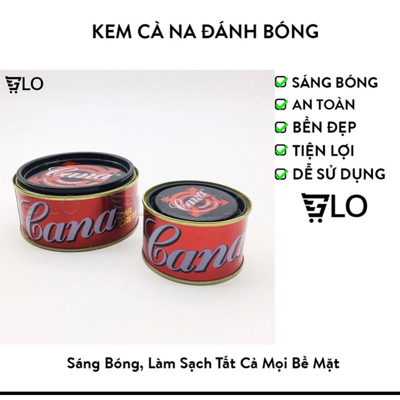 Xi Đánh Bóng Kem cana Thái Đánh Bóng Vỏ Xe Ô Tô, , Kim Loại , Đồ Gỗ , Mặt Đá , Xoá Vết Xước Sơn Xe Máy/Ô Tô