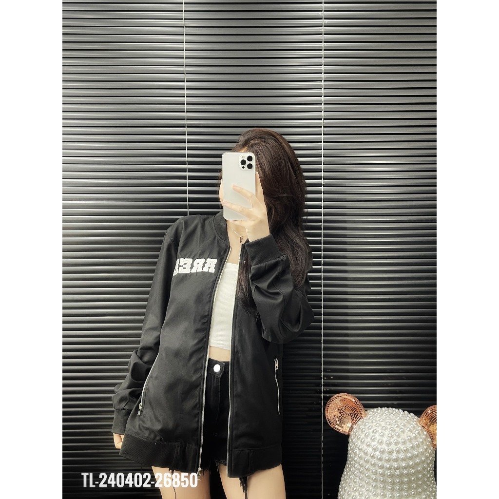 🔥Hot🔥Áo bomber Dsquared2 in chữ ngực thêu lưng thiết kế hot trend Nam Nữ Thu Đông 2023