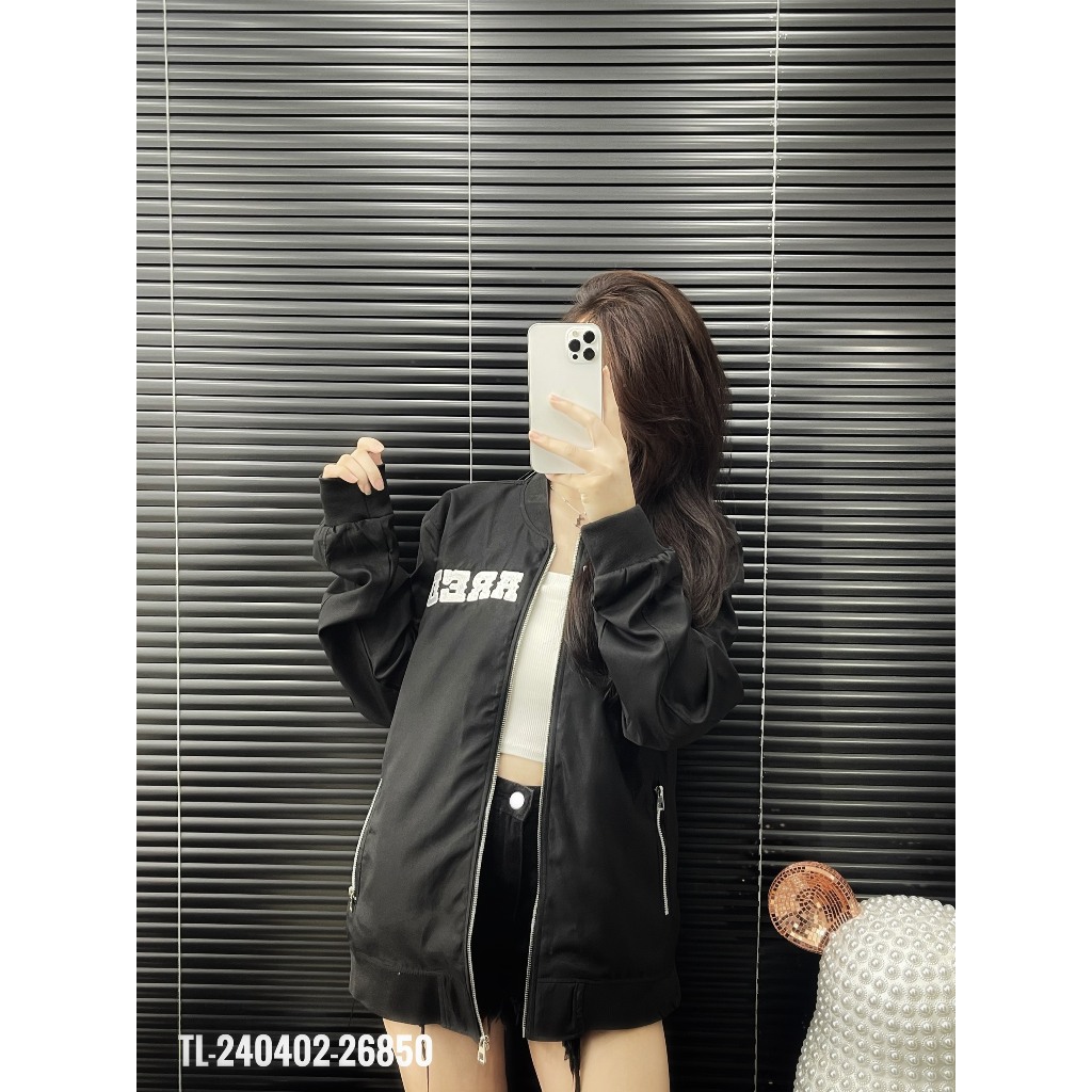 🔥Hot🔥Áo bomber Dsquared2 in chữ ngực thêu lưng thiết kế hot trend Nam Nữ Thu Đông 2023