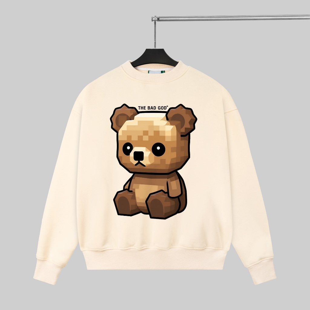 Áo sweater The Bad God Pixel Bear