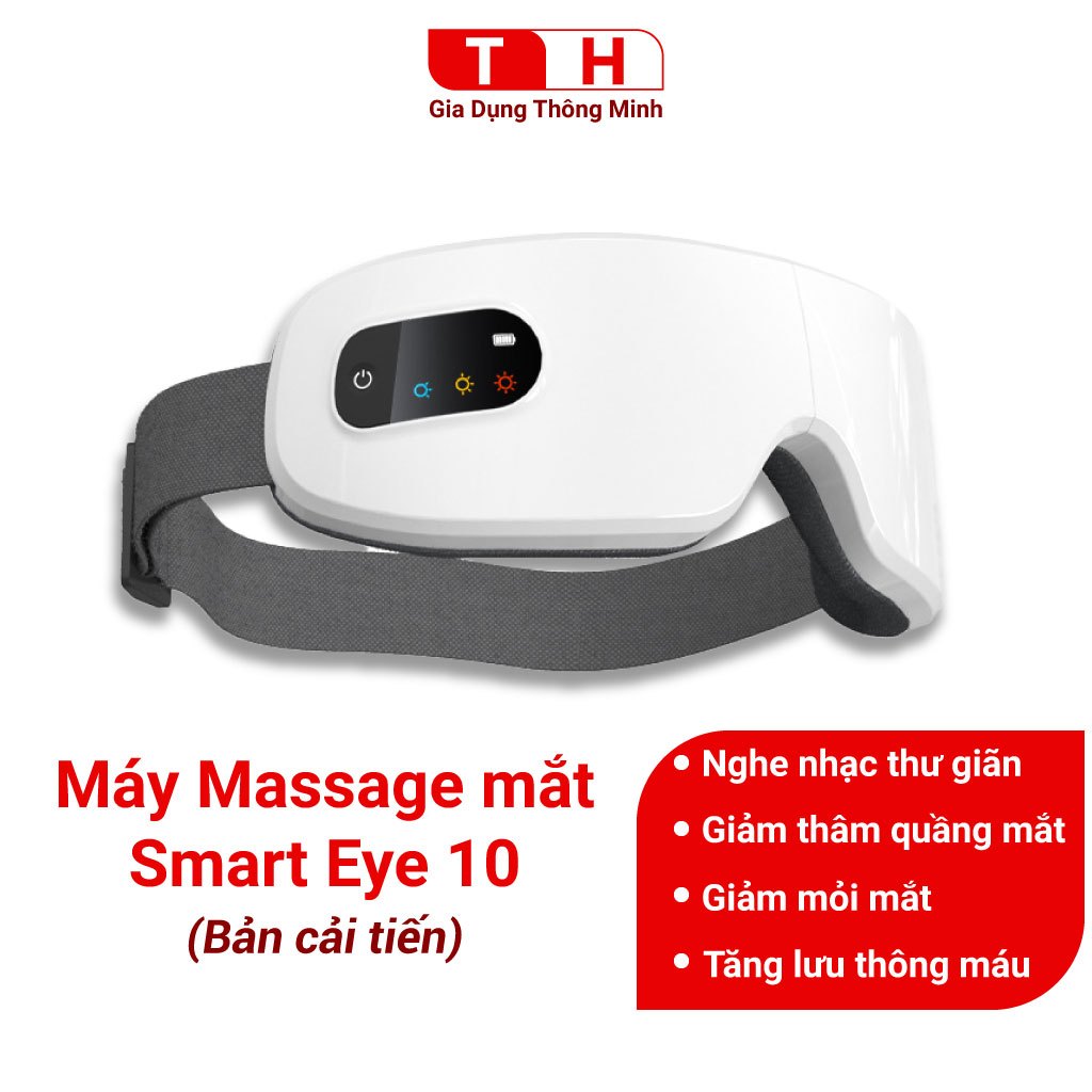 Máy Massage Mắt 4 Chế Độ Massage Kết Hợp Chế Độ Rung Kết Nối Bluetooth Nghe Nhạc Làm Giảm Mỏi Mắt và Lưu Thông Máu