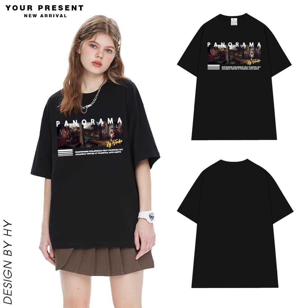 Áo Thun Unisex WEED EVERYDAY 100% Cotton thoáng mát Tranh Panorama 1400 Tay Lỡ