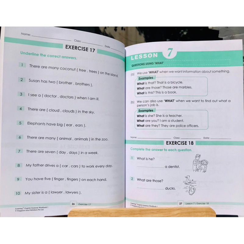 Learning English Grammar 1-6 sách nhập