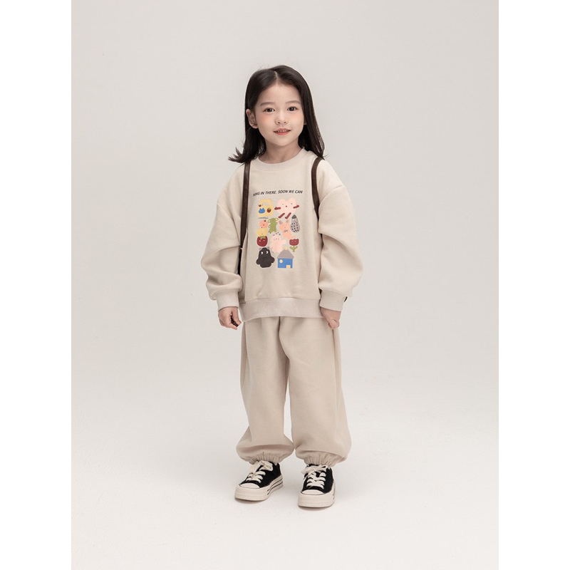 Bộ nỉ bông Disney xuất cho bé gái size từ 10-26 cân