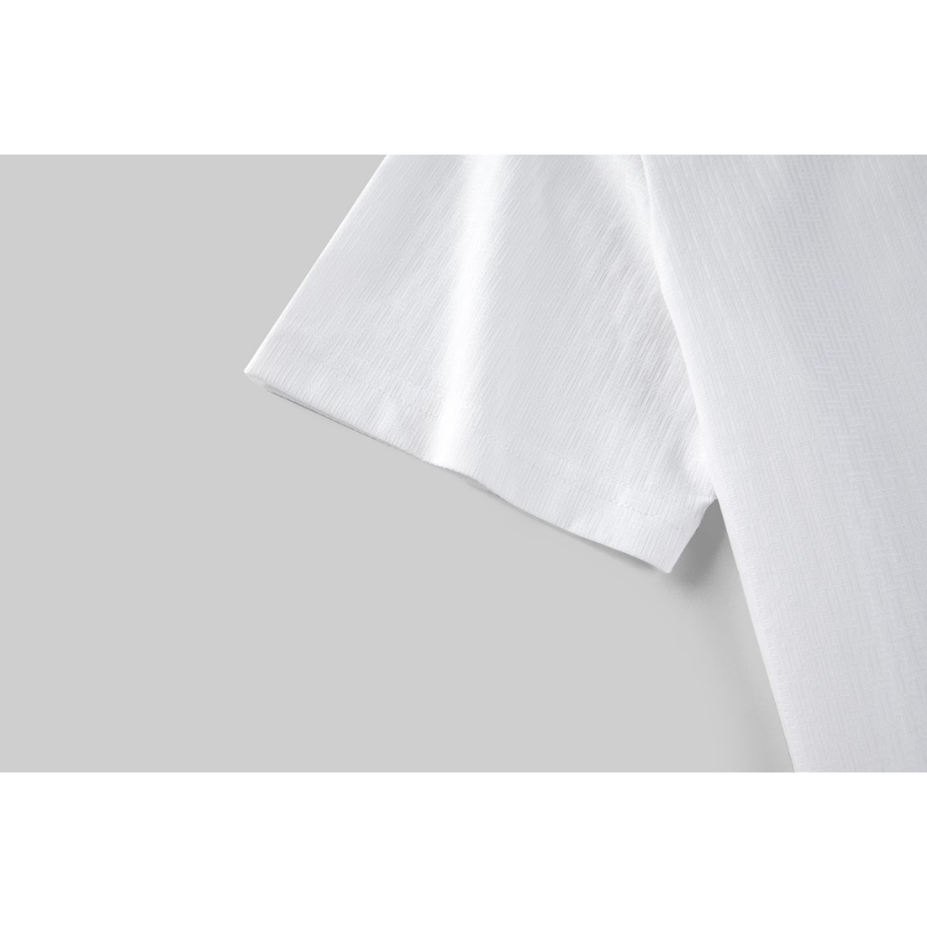 HLA - Áo POLO nam ngắn tay mềm mịn thoáng mát đàn hồi Elastic soft comfortable solid white Polo shirt