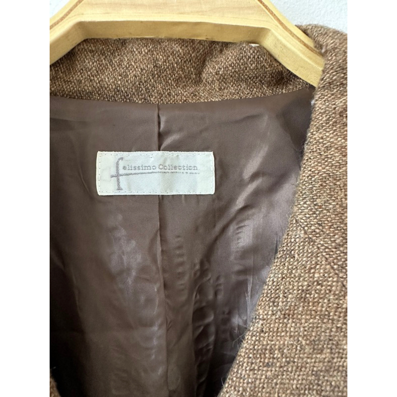 Áo vest dạ Nhật màu nâu size s m l