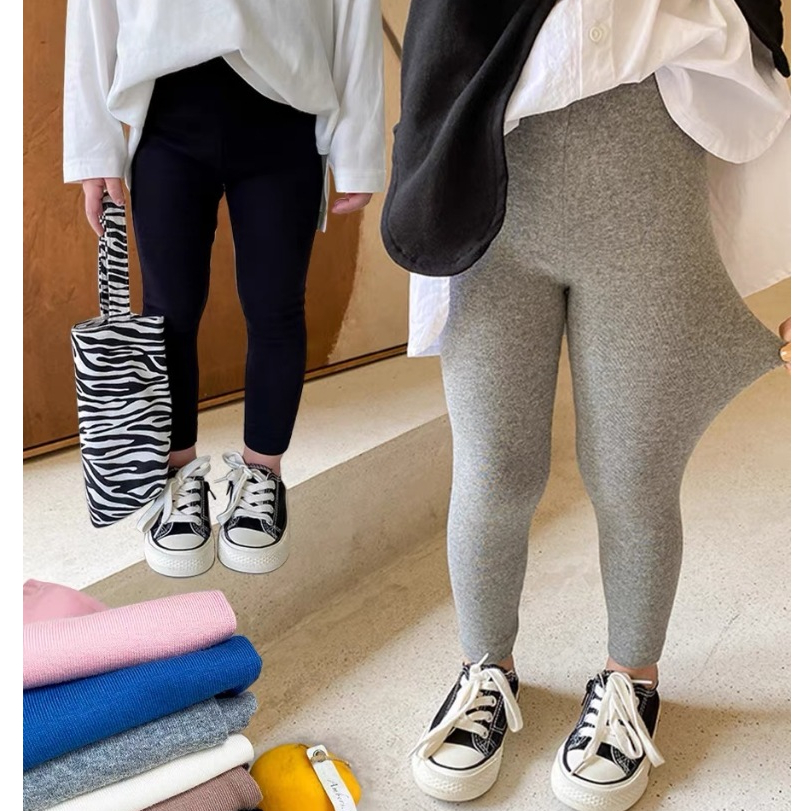 Quần Legging Dài Bé Gái Miababi, Quần Legging Cho Bé Gái Chất Cotton 4 Chiều Siêu Co Giãn, Quần Dài Cho Bé Gái