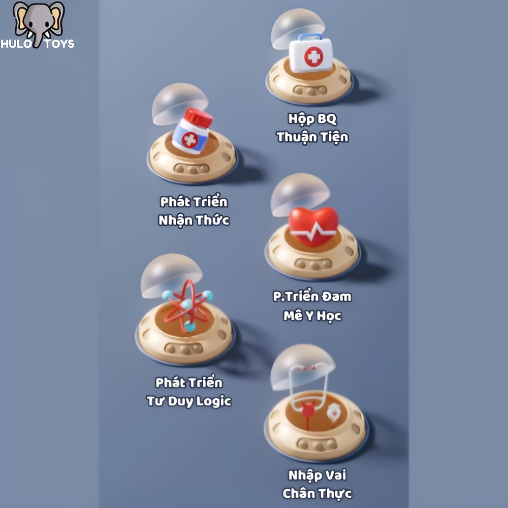 Đồ Chơi Nhập Vai Bác Sĩ Hulo Toys 66 Chi Tiết Cao Cấp, Bộ Đồ Chơi Bác Sĩ Cho Bé, Đồ Chơi Giáo Dục