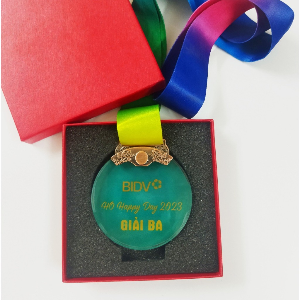Huy Chương Pha Lê Kèm Hộp Đựng💥Huy Chương Lưu Niệm Giá Rẻ