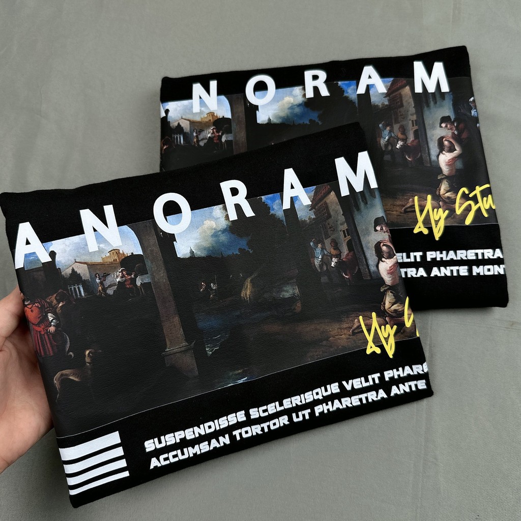 Áo Thun Unisex WEED EVERYDAY 100% Cotton thoáng mát Tranh Panorama 1400 Tay Lỡ