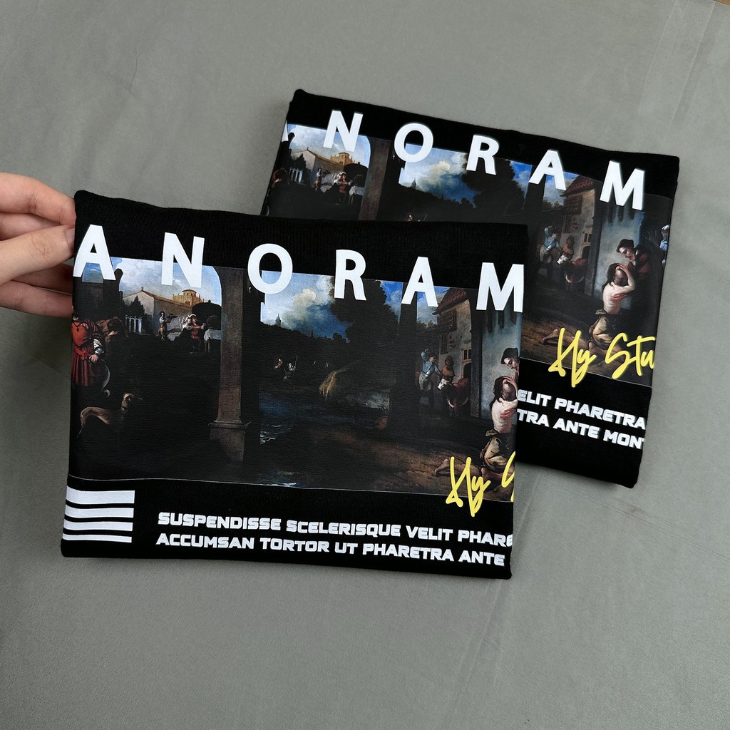 Áo Thun Unisex WEED EVERYDAY 100% Cotton thoáng mát Tranh Panorama 1400 Tay Lỡ