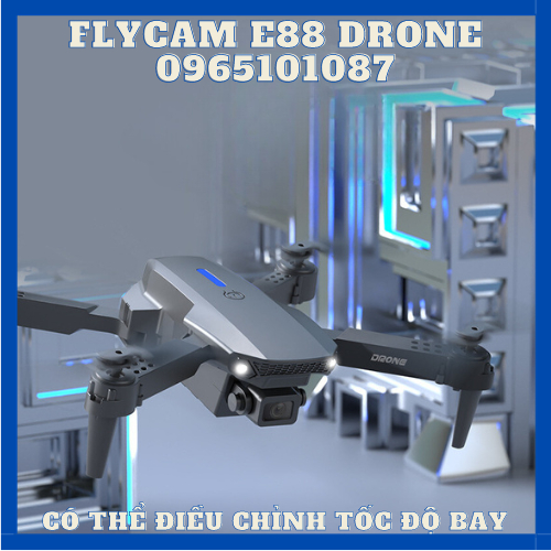 Flycam E88 Pro Mini Chất Lượng 4K HD, Kết Nối Wifi Với ĐIện Thoại, Điều Khiển Từ Xa Quay Phim Và Chụp Ảnh Trên Không