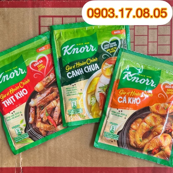 Gia vị Knorr Canh chua - Thịt kho - cá kho